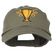 Trophy Cup Embroidered Low Profile Washed Cap