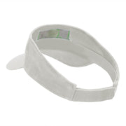 Tennis Ball Pulse Embroidered Cotton Twill Visor