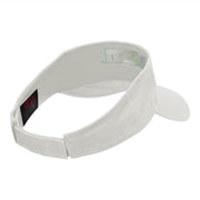 Tennis Ball Pulse Embroidered Cotton Twill Visor