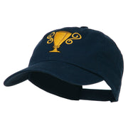 Trophy Cup Embroidered Low Profile Washed Cap