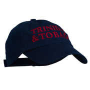 Trinidad and Tobago Embroidered Pet Spun Washed Cap