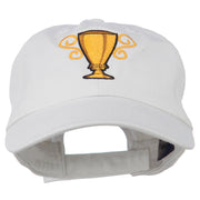 Trophy Cup Embroidered Low Profile Washed Cap