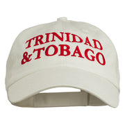 Trinidad and Tobago Embroidered Pet Spun Washed Cap