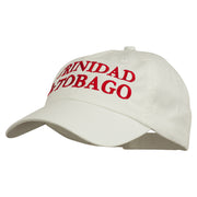 Trinidad and Tobago Embroidered Pet Spun Washed Cap