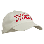 Trinidad and Tobago Embroidered Pet Spun Washed Cap