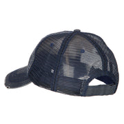 Papa Bear Embroidered Low Profile Cotton Mesh Cap