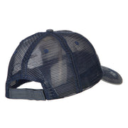 Papa Bear Embroidered Low Profile Cotton Mesh Cap