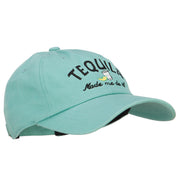 Tequila Made Me Do It Embroidered Unstructured Cap