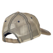 Papa Bear Embroidered Low Profile Cotton Mesh Cap