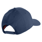 Steampunk Octopus Embroidered 6 Panel Low Profile Structured Baseball Cap - Navy OSFM