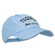 Tequila Made Me Do It Embroidered Unstructured Cap