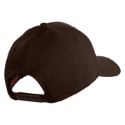 Steampunk Octopus Embroidered 6 Panel Low Profile Structured Baseball Cap - Dark Brown OSFM