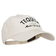 Tequila Made Me Do It Embroidered Unstructured Cap