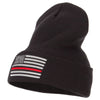 Thin Red Line USA Flag Embroidered Long Beanie