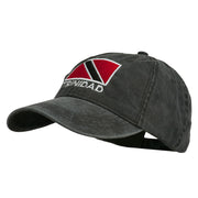 Trinidad Flag Embroidered Washed Cotton Cap