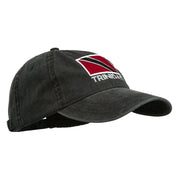 Trinidad Flag Embroidered Washed Cotton Cap