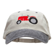 Tractor Embroidered Pigment Dyed Wash Caps