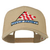 Truck Series Racing Flag Embroidered Mesh Back Cap