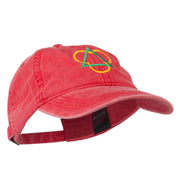 Symbol for Trinity Embroidered Washed Cap