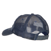 Not Retired Promoted Grandpa Embroidered Low Cotton Mesh Cap