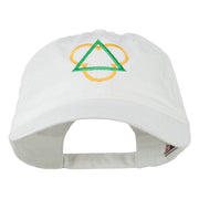 Symbol for Trinity Embroidered Washed Cap