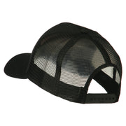 Truck Series Racing Flag Embroidered Mesh Back Cap