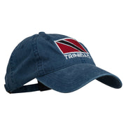 Trinidad Flag Embroidered Washed Cotton Cap