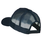 Truck Series Racing Flag Embroidered Mesh Back Cap