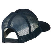 Truck Series Racing Flag Embroidered Mesh Back Cap