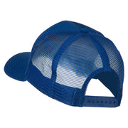 Truck Series Racing Flag Embroidered Mesh Back Cap