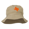 Texas State Map Embroidered Bucket Hat