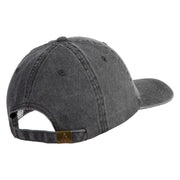 Radioactive Symbol Embroidered Pigment Dyed Wash Caps - Black OSFM