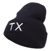 Texas State TX Embroidered Cuff Beanie