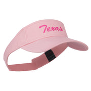 Texas State Embroidered Visor