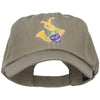 Mardi Gras Mask with Musical Instrument Embroidered Cotton Cap