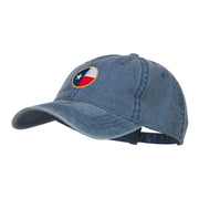 Texas State Flag Embroidered Washed Cap