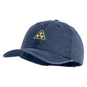 Radioactive Symbol Embroidered Pigment Dyed Wash Caps - Navy OSFM