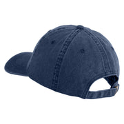 Radioactive Symbol Embroidered Pigment Dyed Wash Caps - Navy OSFM