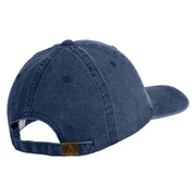 Radioactive Symbol Embroidered Pigment Dyed Wash Caps - Navy OSFM