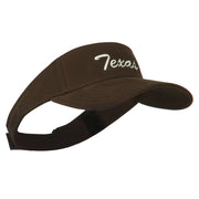 Texas State Embroidered Visor