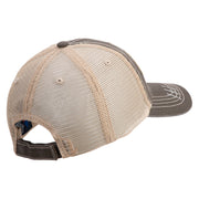 U.S. Army 1st Cavalry Division Embroidered Low Profile Special Cotton Mesh Cap - Brown-Khaki OSFM