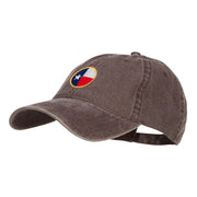 Texas State Flag Embroidered Washed Cap