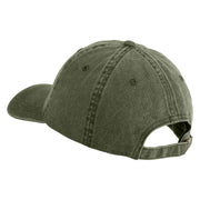 Radioactive Symbol Embroidered Pigment Dyed Wash Caps - Olive OSFM