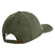 Radioactive Symbol Embroidered Pigment Dyed Wash Caps - Olive OSFM