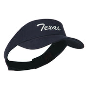 Texas State Embroidered Visor