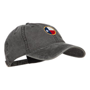 Texas State Flag Embroidered Washed Cap