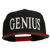 Genius Embroidered Two Toned Snapback Cap