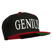 Genius Embroidered Two Toned Snapback Cap