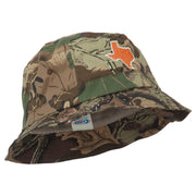 Texas State Map Embroidered Bucket Hat