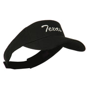 Texas State Embroidered Visor